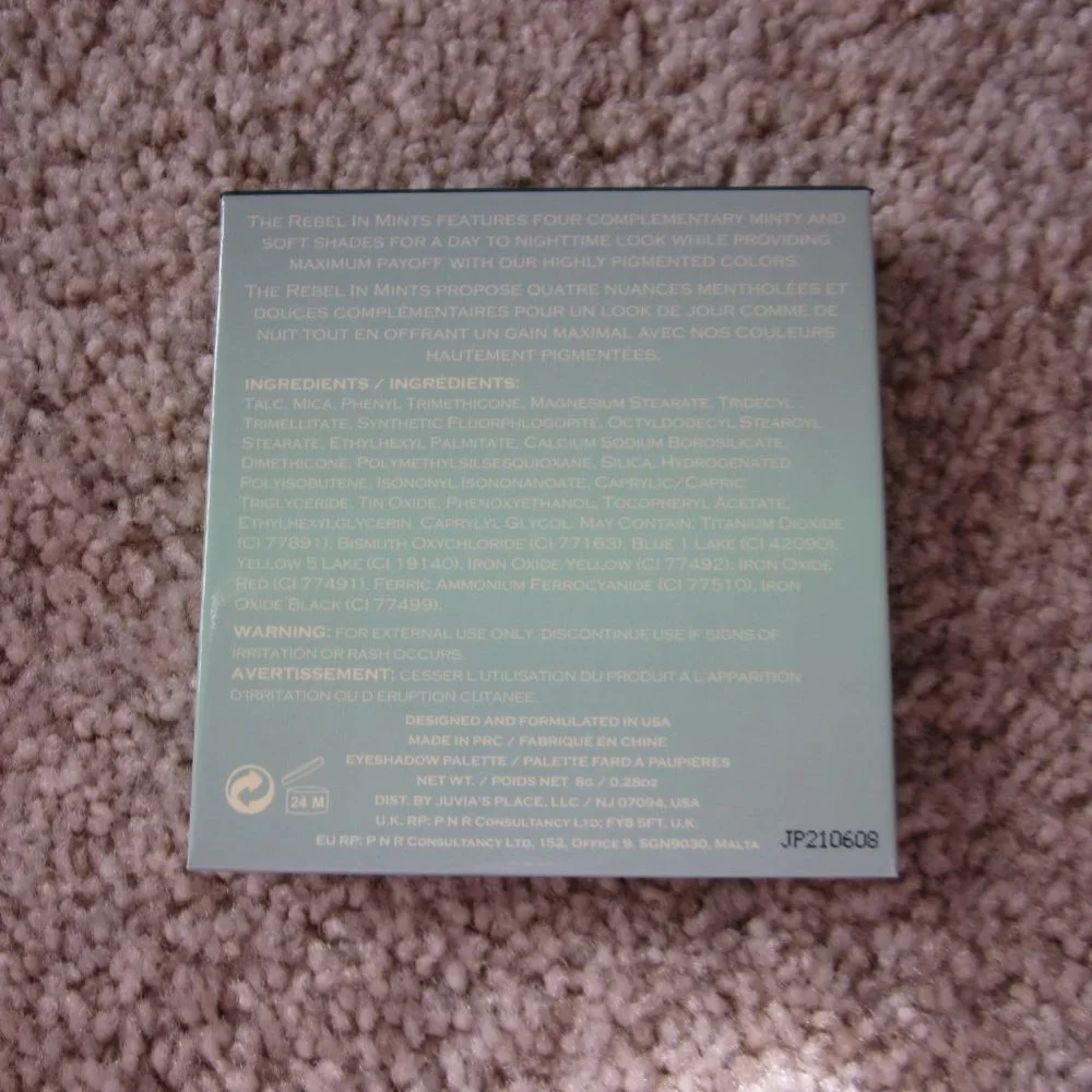 Juvia's Place The Rebel Mints small eyeshadow palette